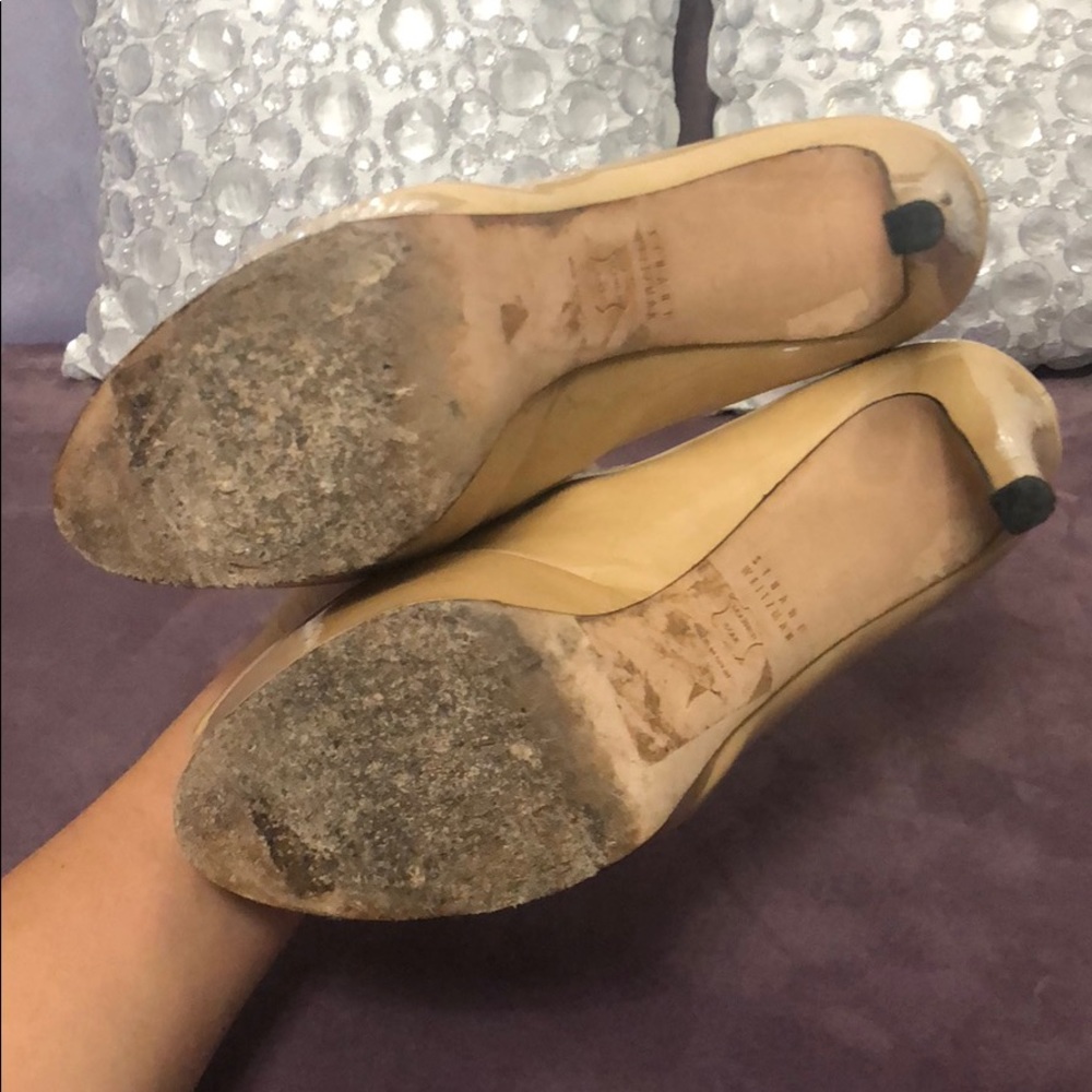 Stuart Weitzman Open Toe Heels Size 8.5 - image 5